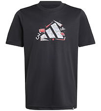 adidas Performance T-shirt - J Camo Train - Sort