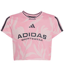 adidas Performance T-shirt - Cropped - JG HOT CR - Trupnk/Sort