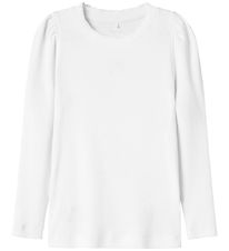 Name It Bluse - Rib - NmfFikab - Bright White