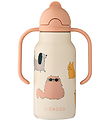 Liewood Vatnsflaska - Kimmie - 250 ml - Kettir Önd Hundar/Sandy