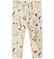 Name It Leggings - NbfLuxa - Peyote Melange M. Blóm