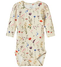 Name it Body l/æ - NbfLuxa - Peyote Melange m. Blomster