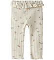 Name it Leggings - NbfLower - Peyote Melange m. Blomster