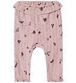 Name it Leggings - NbfLower - Burnished Lilac m. Blomster