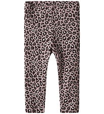 Name it Leggings - NbfLeoana - Burnished Lilac m. Leopardprint