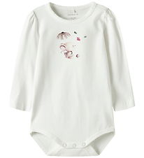 Name it Body l/æ - NbfLotus - Cloud Dancer m. Print