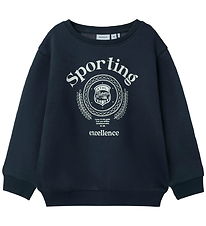 Name It Sweatshirt - NmmDrian - Ombre Blue m. Print