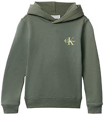 Calvin Klein Hættetrøje - Monogram - Thyme