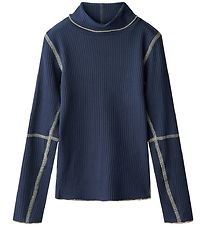 Molo Bluse - Rib - Rennie - Galaxy Blue