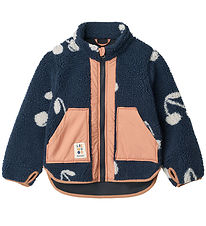 Liewood Fleecejakke - Noam - Cherry Blossom/Classic Navy