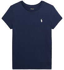 Polo Ralph Lauren T-shirt - Newport Navy m. Hvid