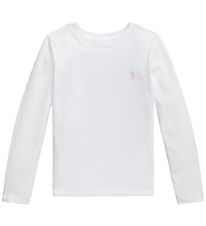 Polo Ralph Lauren Bluse - Hvid m. Rosa