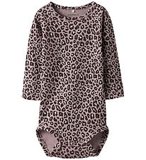 Name it Body l/æ - NbfLeoana - Burnished Lilac m. Leopardprint