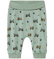 Name It Trousers - Waffle Fabric - NbmLactor - Jadeite w. Print