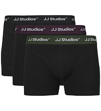 Jack & Jones Boxershorts - 3-pak - JacSoho - Black/Plum Perfec