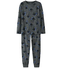 Name It Pyjama Set 2 Parts - NkmNight - Dark Grey Melange
