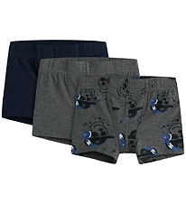 Name it Boxershorts - Noos - NmmTights - 3-Pak - Mørkegråmeleret