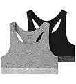 Name It Toppe - Noos - NkfShort - 2-pak - Sort/Gråmeleret
