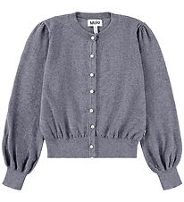 Molo Cardigan - Strik - Uld/Bomuld - Guinevere - Grey Melange