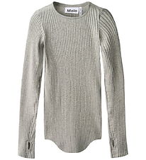 Molo Bluse - Rib - Rochelle - Grey Melange