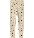 Name It Leggings - Rib - NmfLaikabna - Peyote m. Blomster