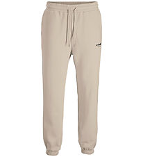 Jack & Jones Sweatpants - Noos - JpstKane - Moonbeam m. Logo