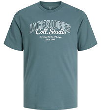 Jack & Jones T-shirt - JjMakoto - Stormy Weather/Big Print