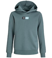 Jack & Jones Hættetrøje - JjPan - Stormy Weather m. Logo