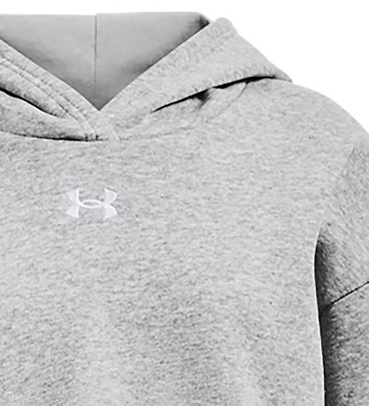 Under Armour Hættetrøje - Cropped - Rival - Pitch Gray