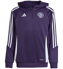 adidas Performance Hættetrøje - Manchester United - Aurplu/White