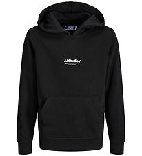 Jack & Jones Hættetrøje - Noos - JjeSoho - Sort m. Logo