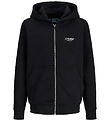 Jack & Jones Cardigan - Noos - JjeSoho - Sort m. Logo