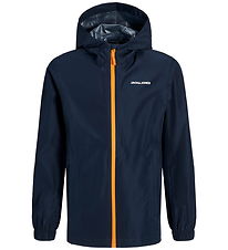 Jack & Jones Regnjakke - PE - JjefLynn - Sky Captain/Dark Chedda