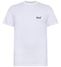 Grunt T-shirt - GrSakra - Hvid m. Grøn