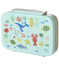 Rice Madkasse - 6 Rum - Blå Ocean Print