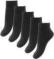 Fuzzies Sneaker-Socken - 5er-Pack - Schwarz