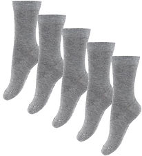 Fuzzies Strømper - 5-pak - Gråmeleret