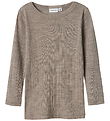 Name It Bluse - Wolle - Rib - Noos - NmmWang - Satellite