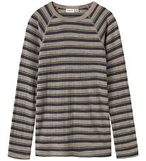 Name It Bluse - Rib - Uld - NkmWang - Satellite/Ombre Blue