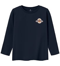 Name It Bluse - NmmLamont - Navy Blazer m. Print