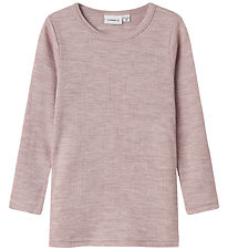 Name It Bluse - Uld - Rib - Noos - NmnWax - Shadow Gray