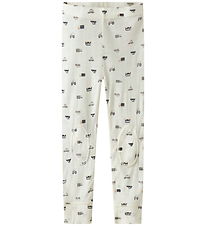 Name It Leggings - Uld - Rib - Noos - NmmWang - Snow White/Small