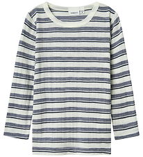Name It Bluse - Uld - Rib - Noos - NmmWang - Folkstone Gray/Snow