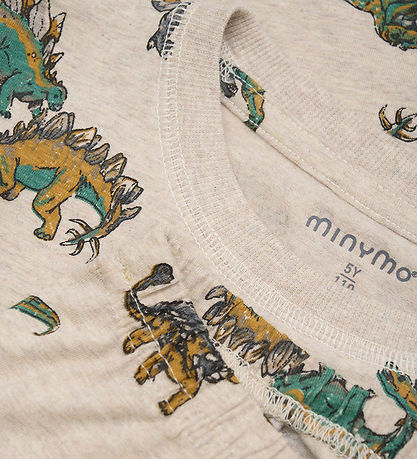 Minymo Nattøj - Beige Melange - 2-Delt