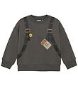 Minymo Sweatshirt - Dark Gold Grey w. Print