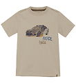 Minymo T-Shirt - Oxford Tan m. Polizeiauto