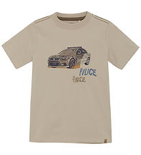 Minymo T-shirt - Oxford Tan m. Politibil