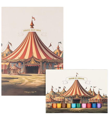 Konges Sløjd Tegneblok m. Farver - 10 stk. - Cirkus