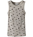 Name It Undershirt - Wool - Rib - Nacreous Cloud/Small Cars