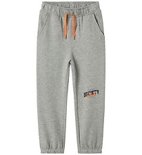 Name It Sweatpants - NkmLucas - Grå Meleret